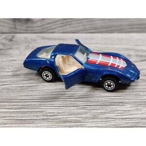 VINTAGE 1970s YATMING #1080 BLUE CHEVY CORVETTE STINGRAY DIECAST 1:64 HONG KONG